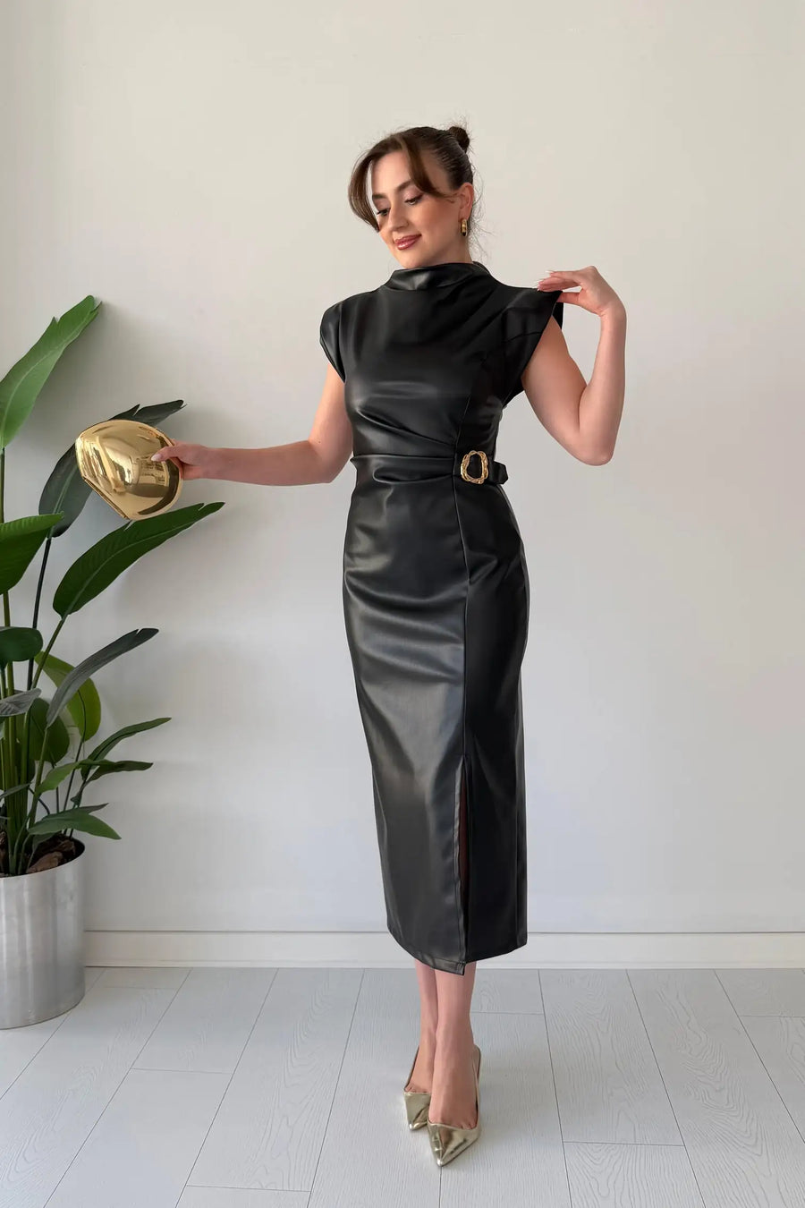 Claudine - Rochie Elegantă Cu Curea