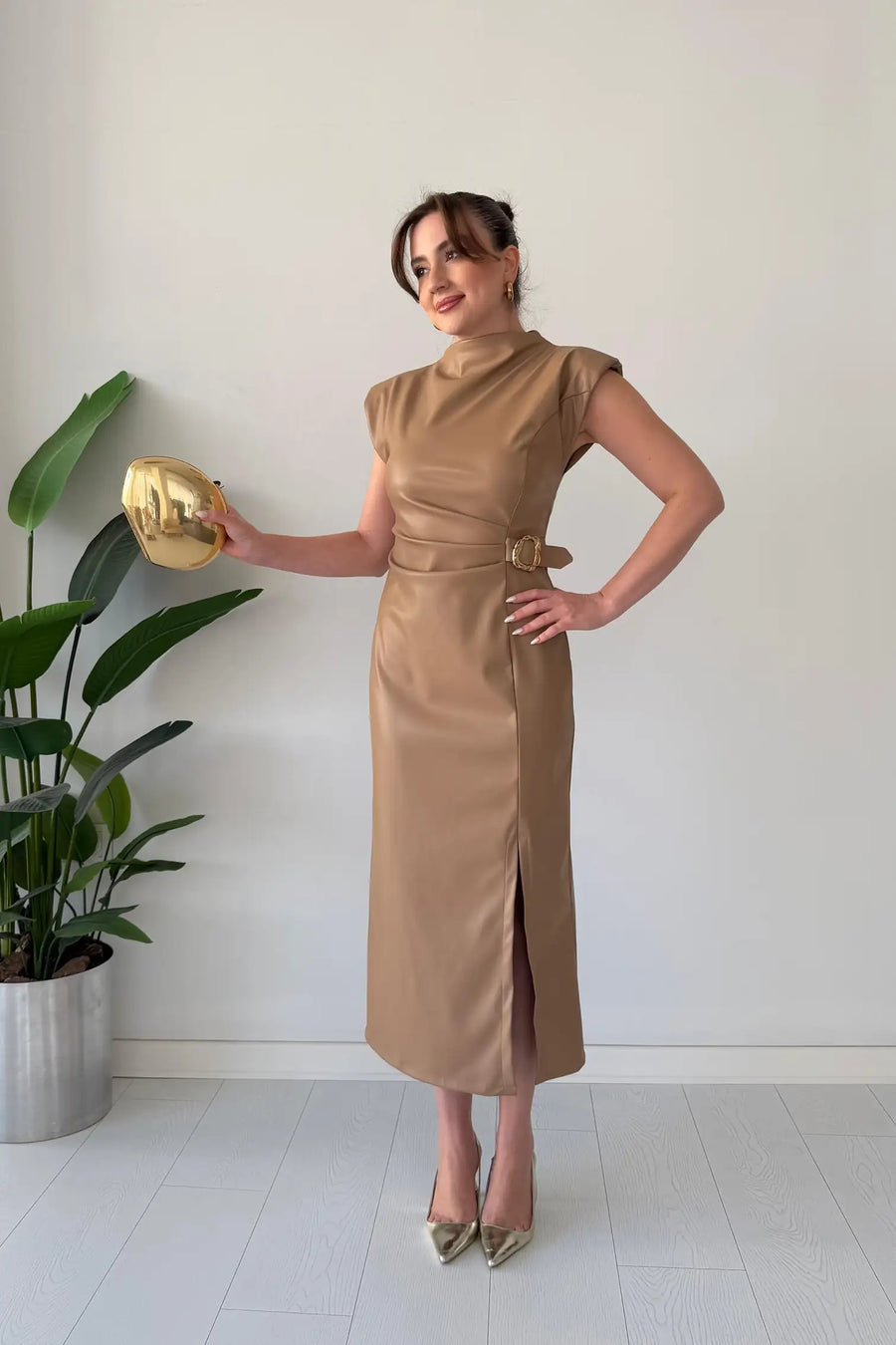 Claudine - Rochie Elegantă Cu Curea