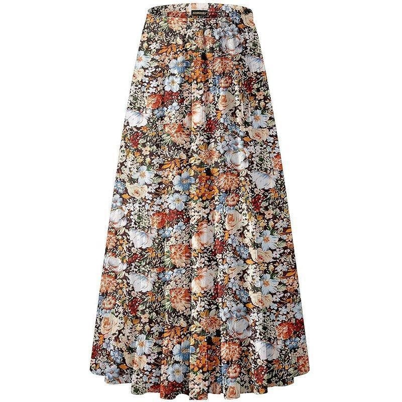 Zolina – Fustă Cu Imprimeu Floral Și Talie Elastică