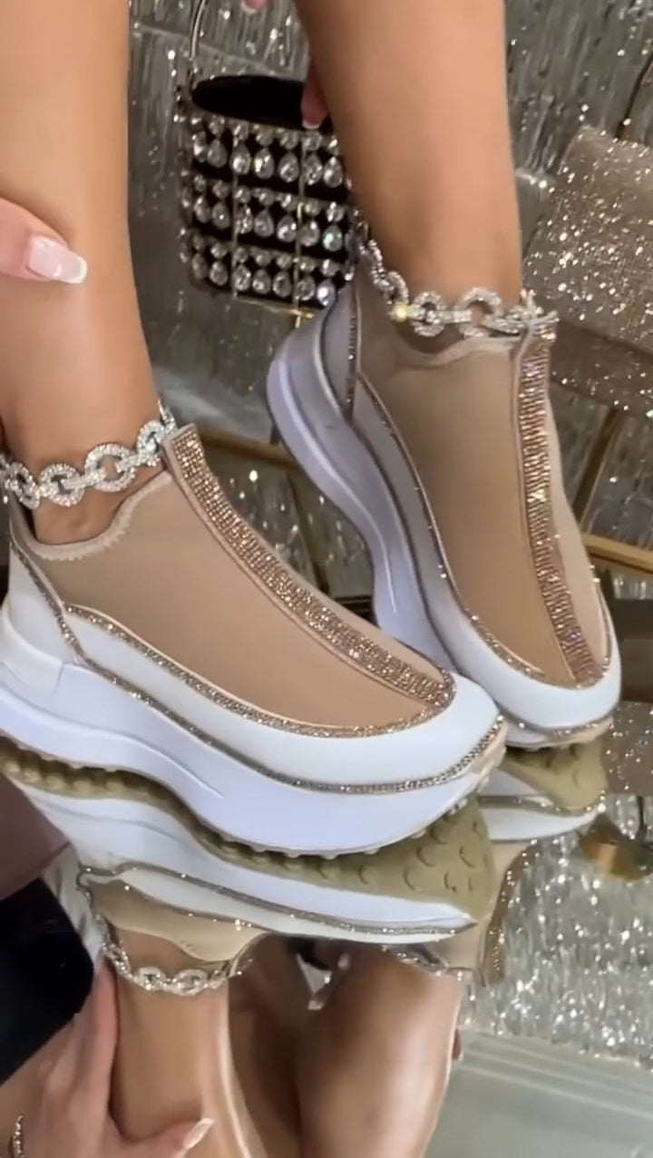 Kelsy - Adidași Cu Paiete Groase