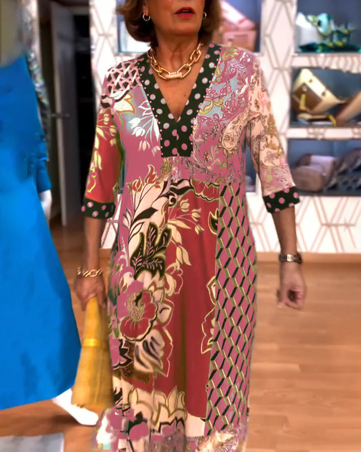 Charmaine - Rochie Elegantă De Vară Cu Decolteu In V