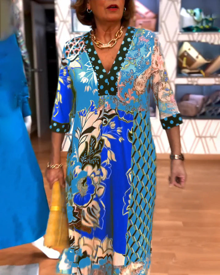 Charmaine - Rochie Elegantă De Vară Cu Decolteu In V