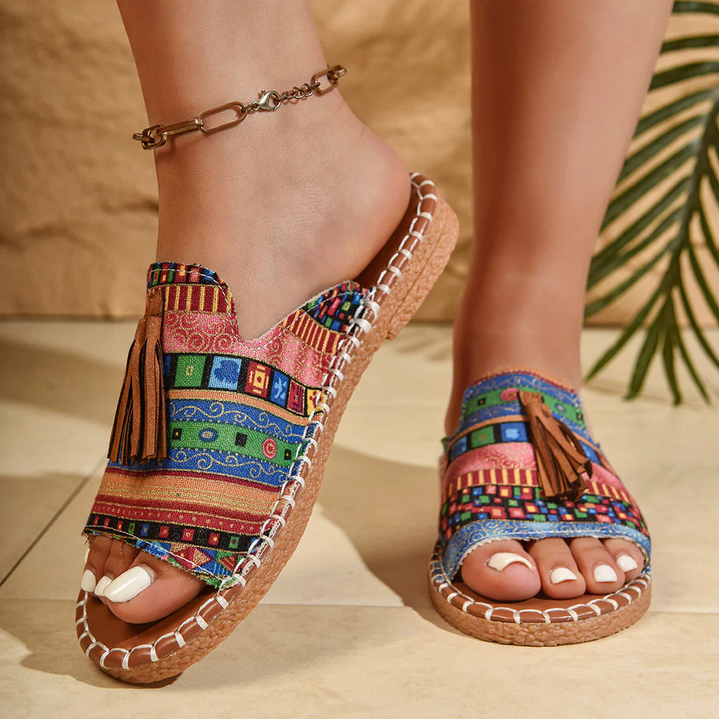Margaret – Sandale Boeme cu Ciucuri
