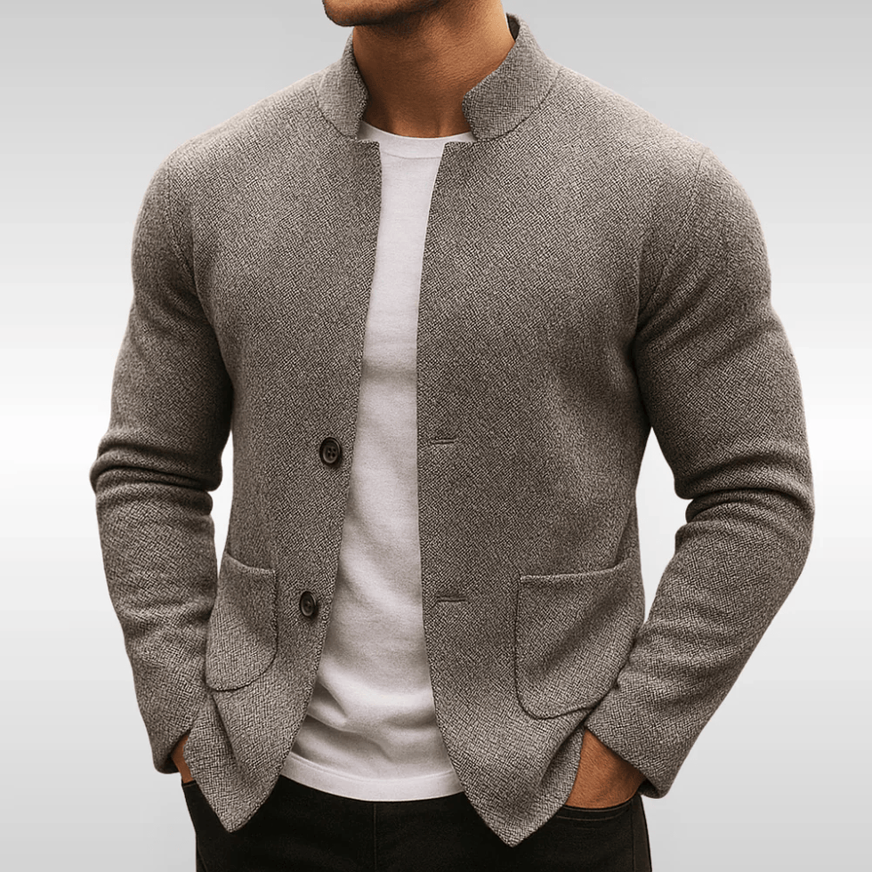 Sverker - Vestă Din Tricot Texturat