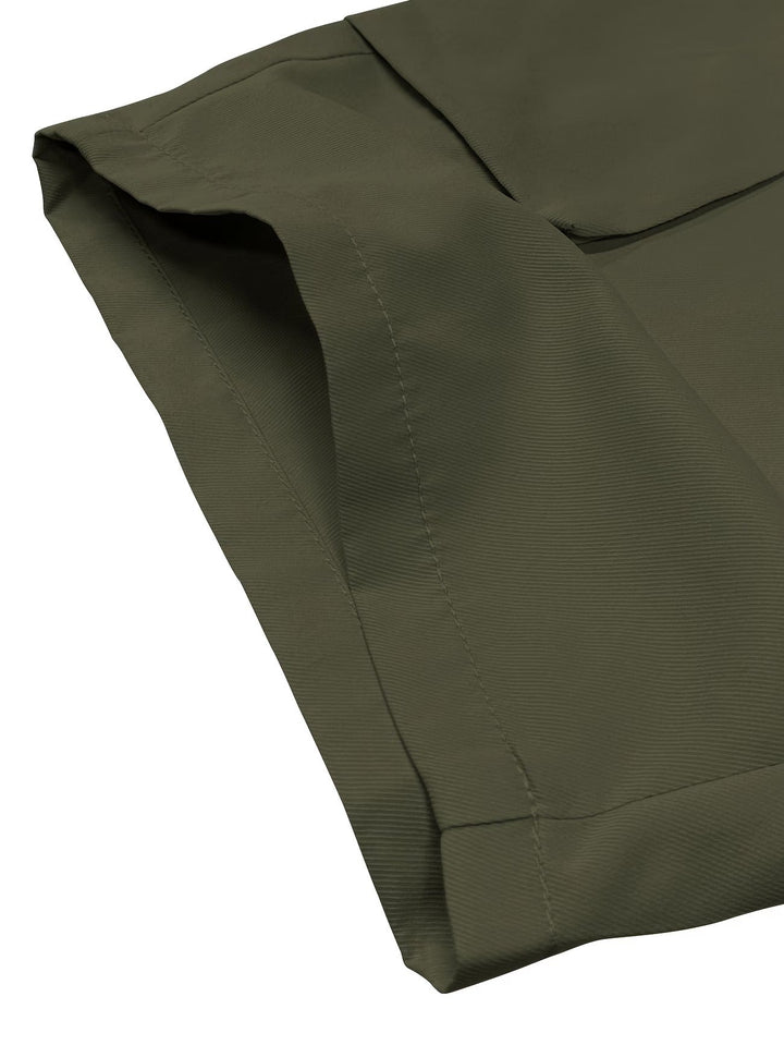 Burkus -  Pantaloni Scurți Casual De Tip Cargo Cu Mai Multe Buzunare