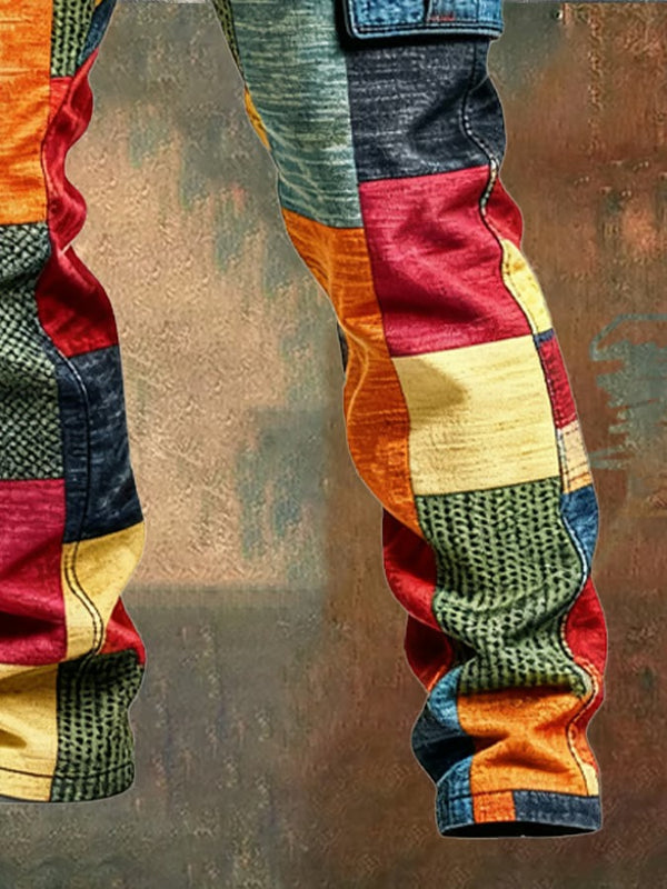 Greg - Pantaloni Patchwork Pentru Marfă