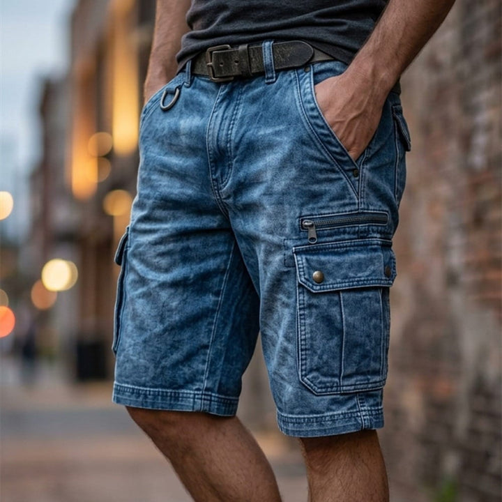 Pezeshkian - Șorturi Marfă Elegante Din Denim