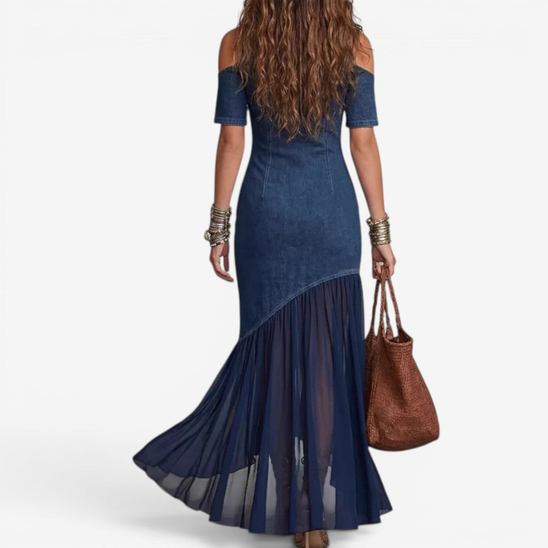 Lyttia - Rochie Lungă Din Denim