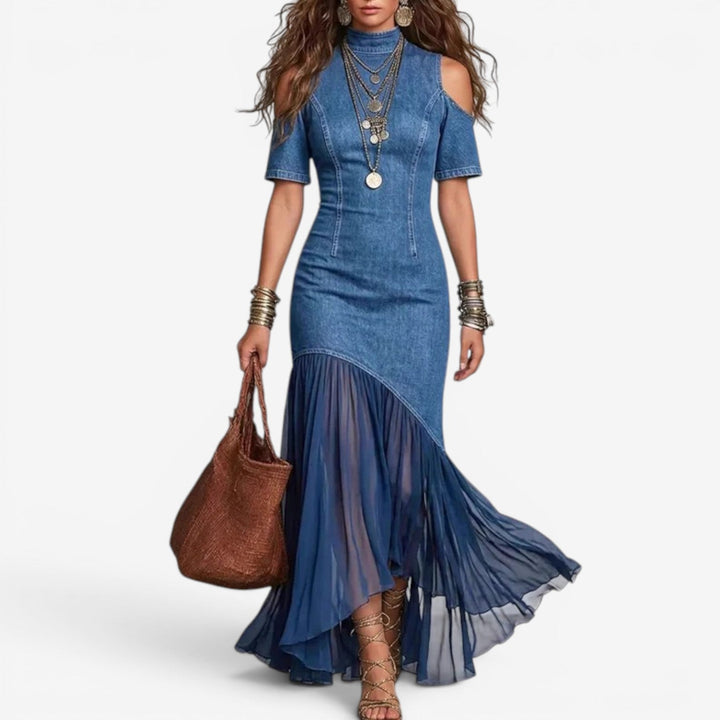 Lyttia - Rochie Lungă Din Denim
