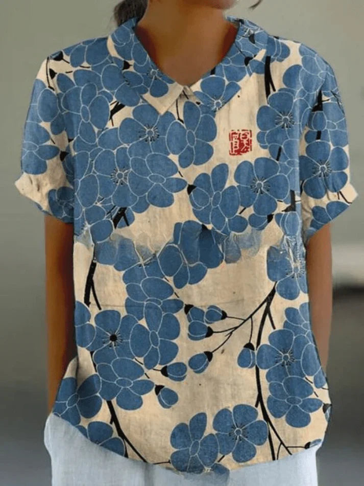 Inga - Bluză cu Imprimeu Floral