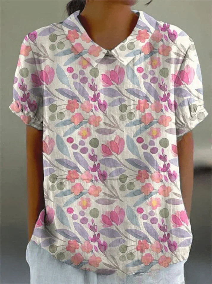 Inga - Bluză cu Imprimeu Floral