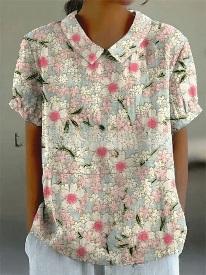 Inga - Bluză cu Imprimeu Floral