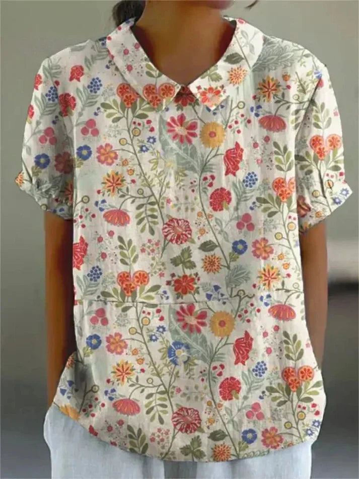 Inga - Bluză cu Imprimeu Floral