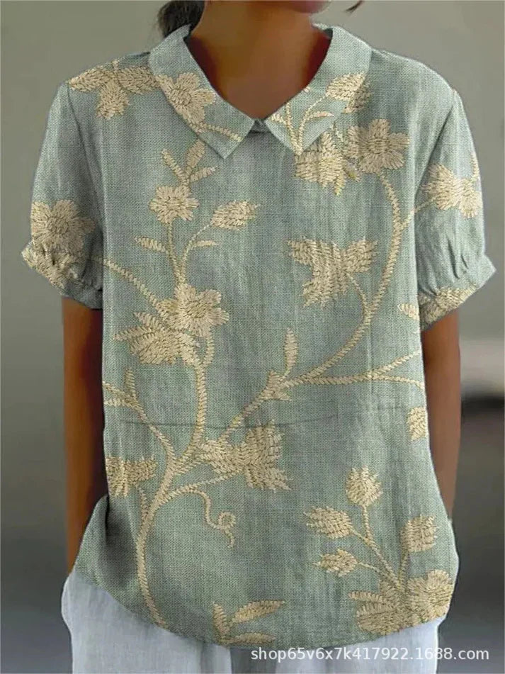 Inga - Bluză cu Imprimeu Floral