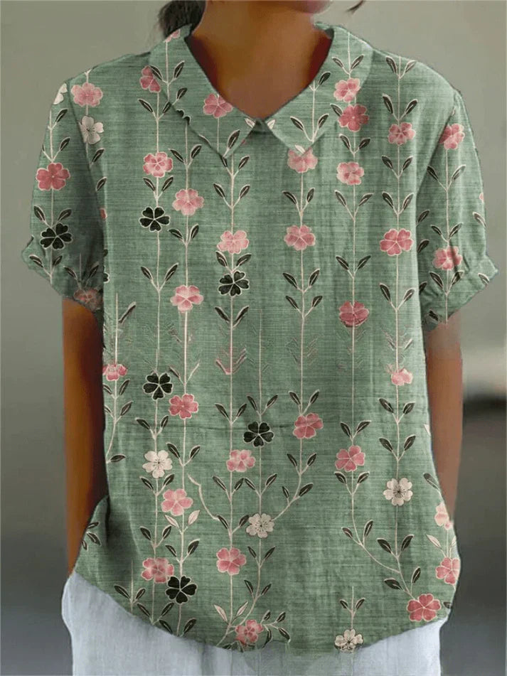 Inga - Bluză cu Imprimeu Floral