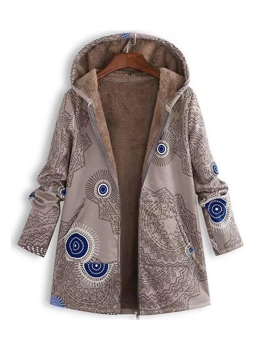 Aerilyn - Parka Caldă Si Moale, Cu Buzunare