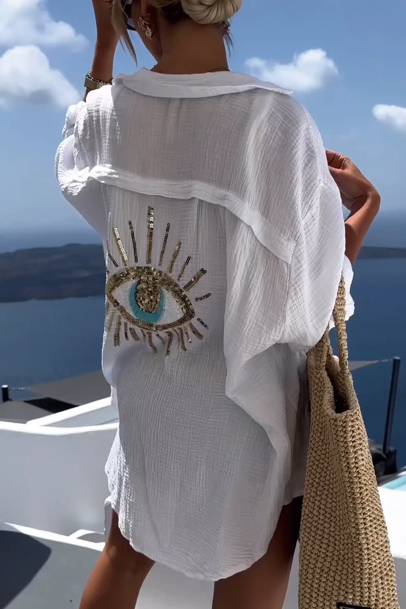 Eliza - Cămașă Oversized Din Bumbac Horus