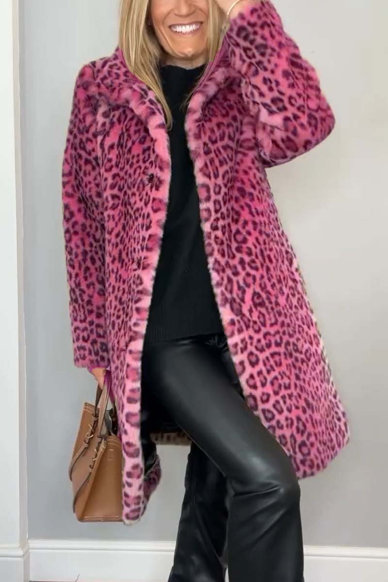 Lizzie - Palton Cu imprimeu Leopard
