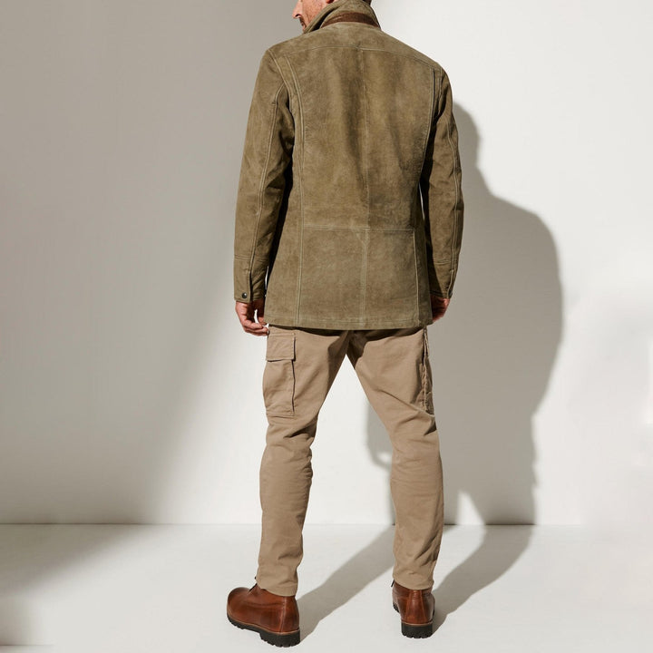 Cesario - Jacheta Casică Din Piele Vintage