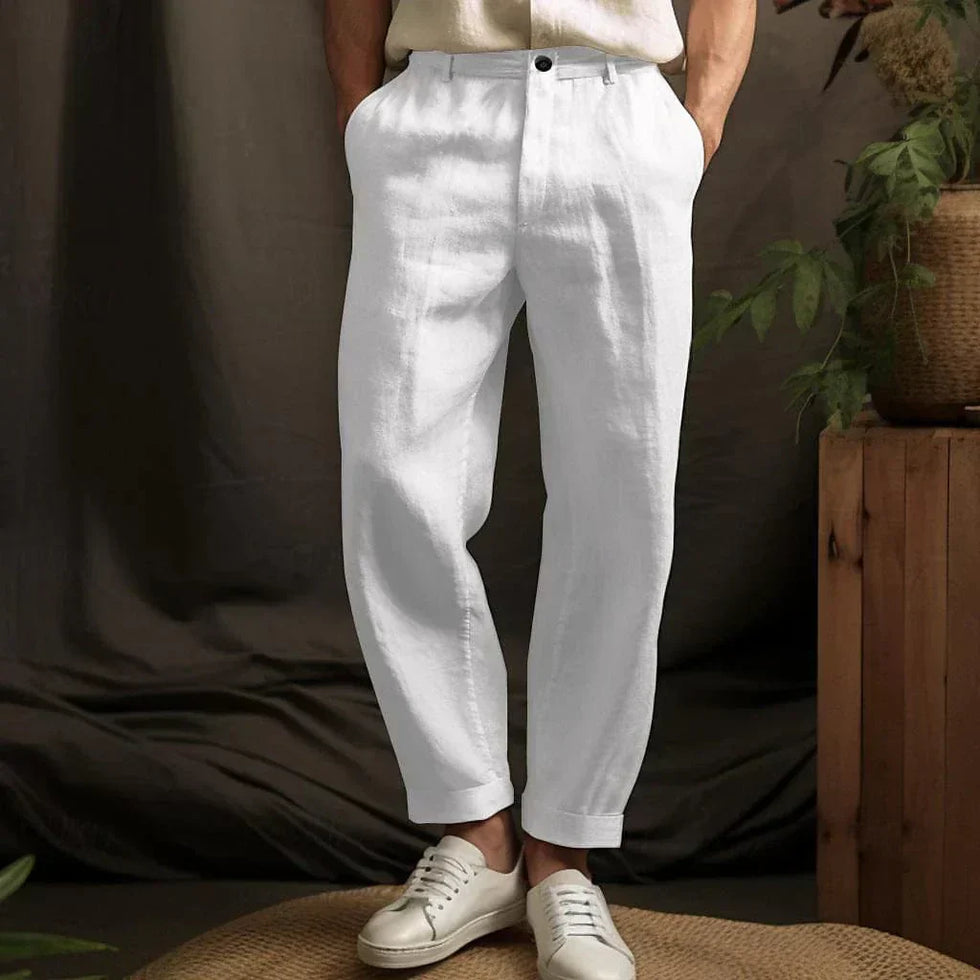 Derik - Pantaloni De Vară Din in