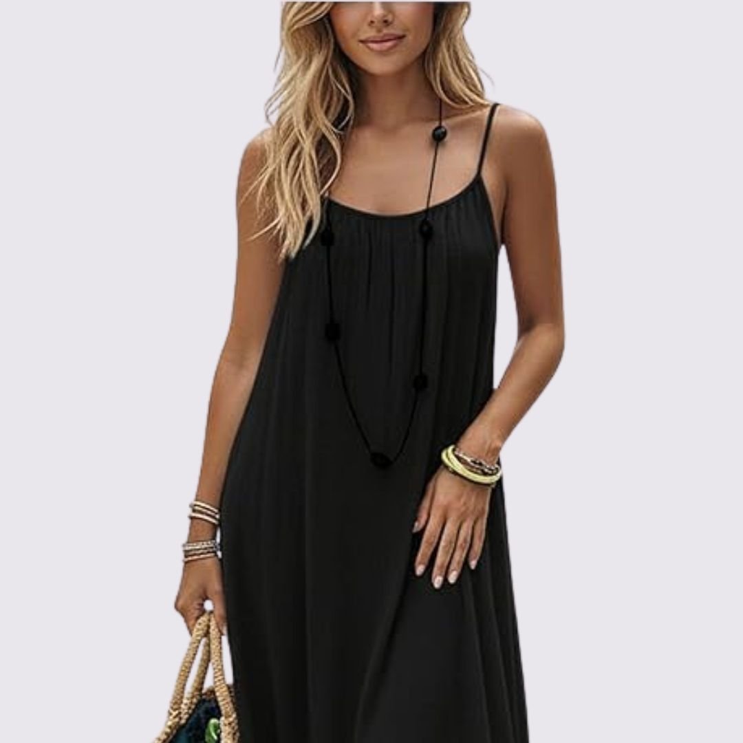 Diandra – Rochie Maxi Elegantă, Cu Spatele Decupat