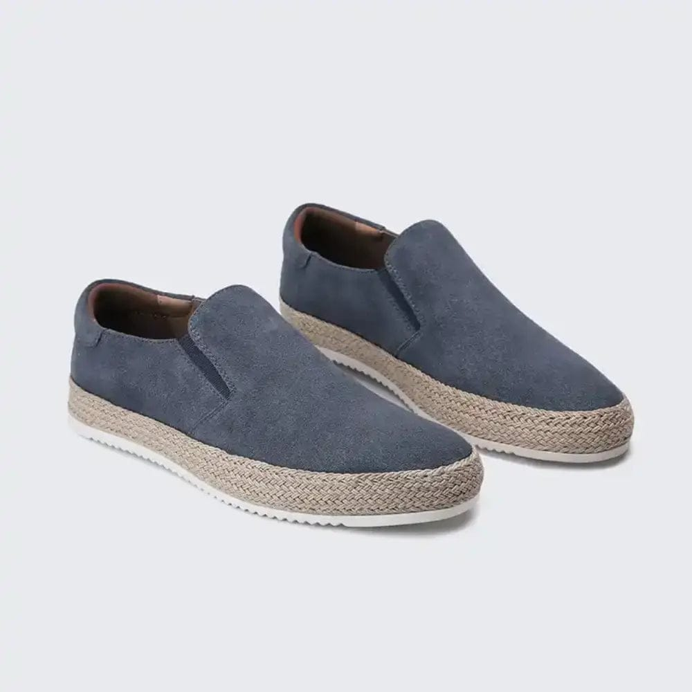 Hanya - Pantofi Slip-on Din Piele de Căprioară cu Talpă Tip Espadrilă