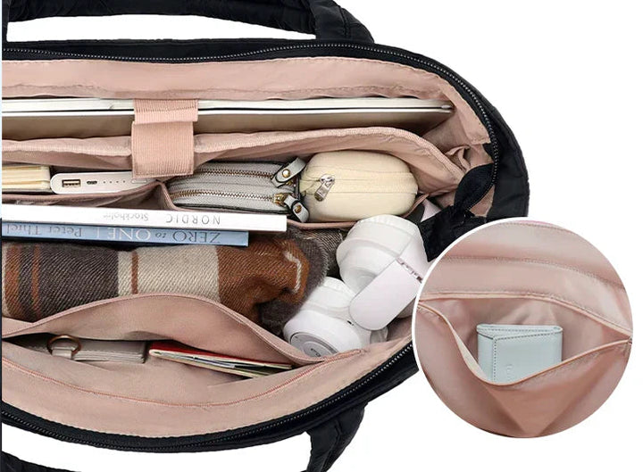 Volkova - Geantă De Umăr Cu Bule și Multiple Buzunare