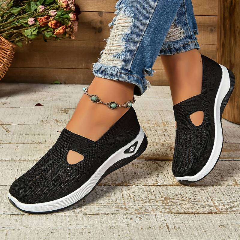 Haniya - Adidași slip-on din tricot respirabil