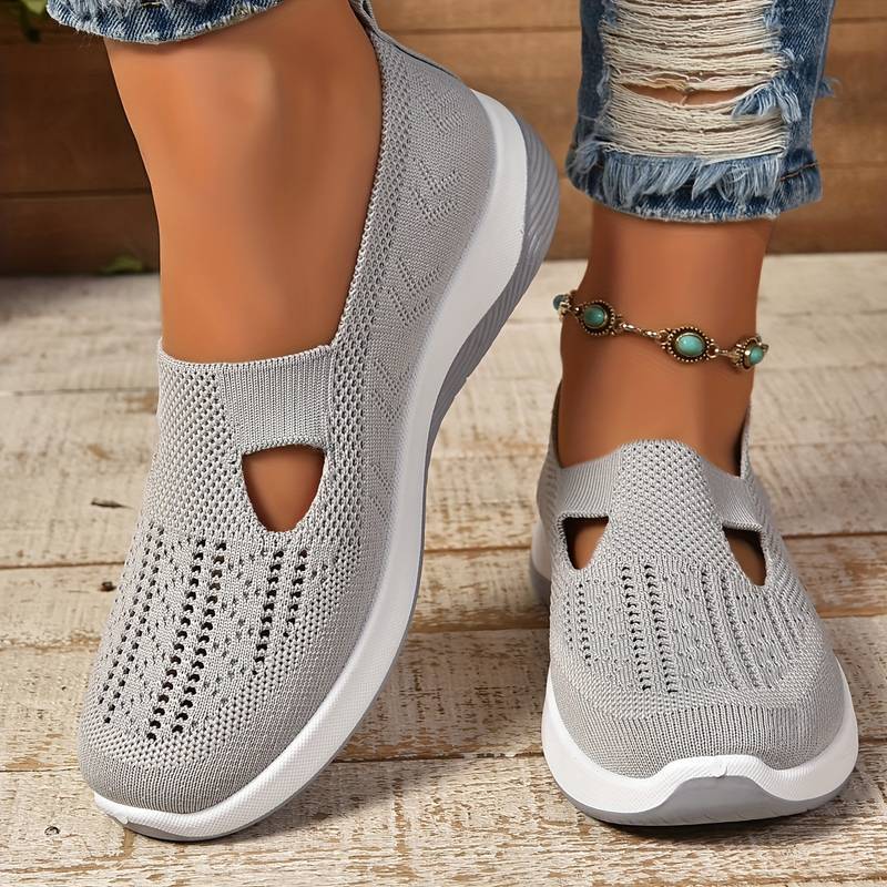 Haniya - Adidași slip-on din tricot respirabil