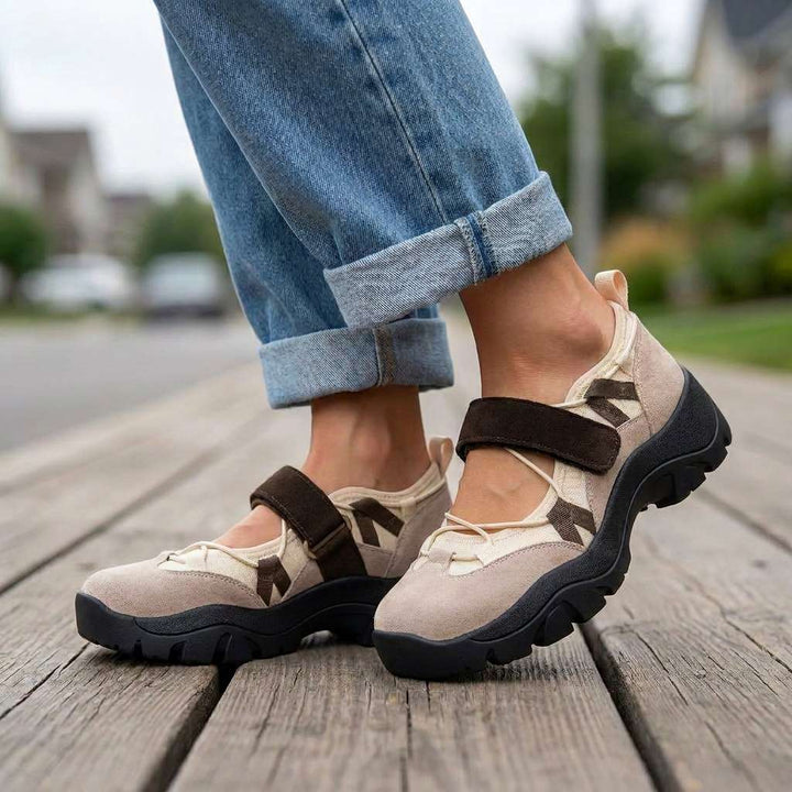 Wylma – Adidași cu Talpă Groasă și Bandă Velcro