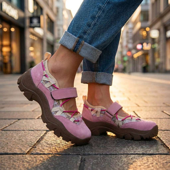 Wylma – Adidași cu Talpă Groasă și Bandă Velcro