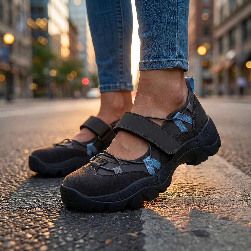 Wylma – Adidași cu Talpă Groasă și Bandă Velcro