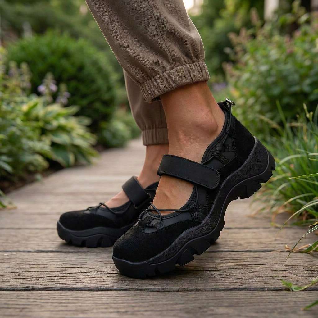 Wylma – Adidași cu Talpă Groasă și Bandă Velcro