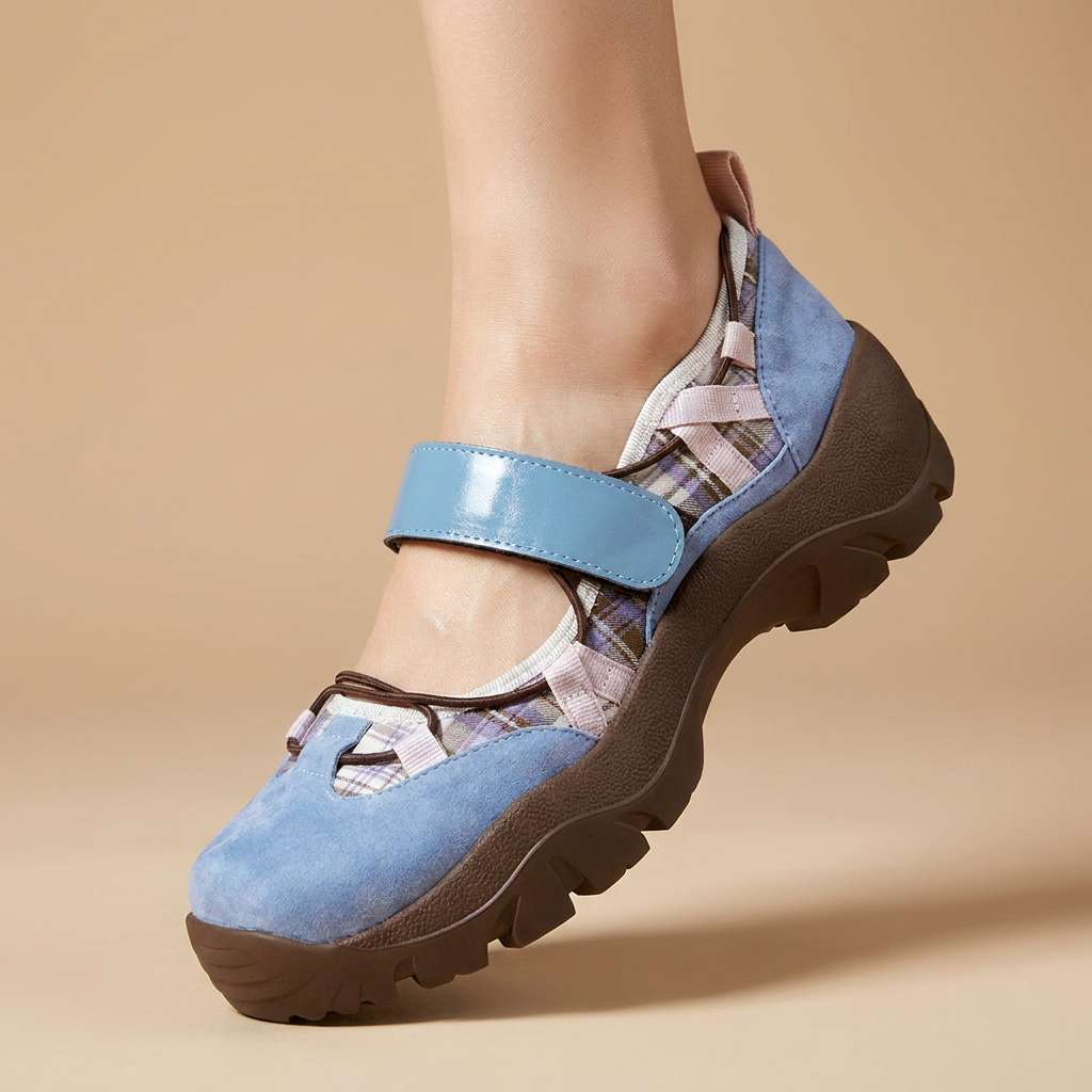 Wylma – Adidași cu Talpă Groasă și Bandă Velcro
