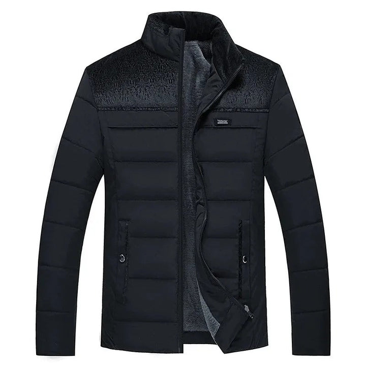 Marenz - Jachetă Căptușită Cu Fleece și Fermoar Frontal