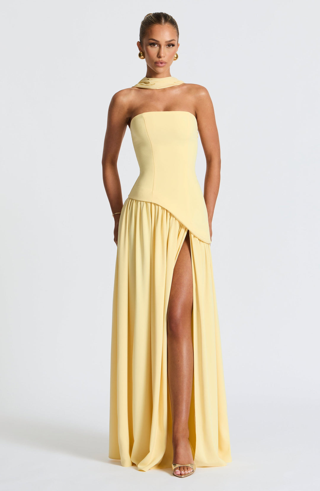 Zalfaa - Rochie Lungă Elegantă Fără Mâneci