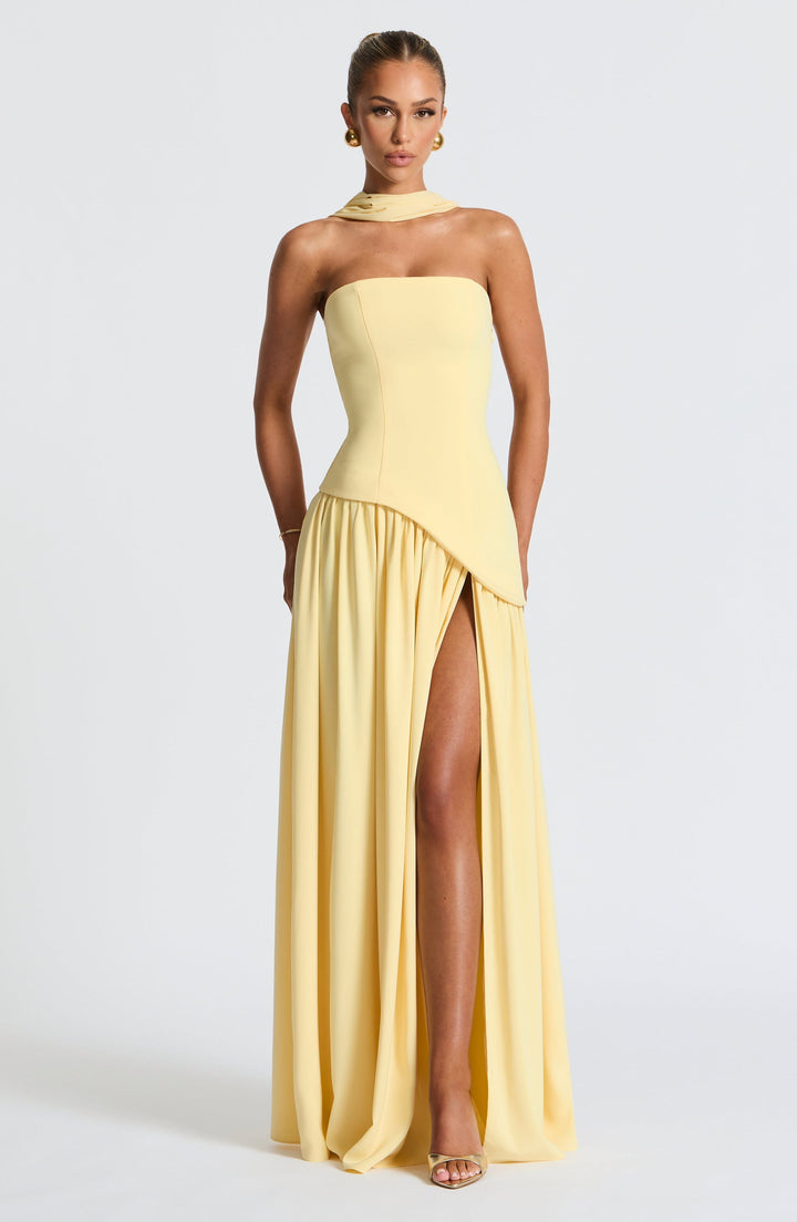 Zalfaa - Rochie Lungă Elegantă Fără Mâneci