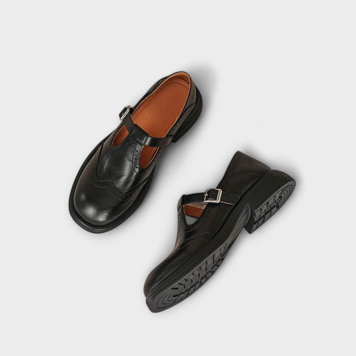 Janine - Pantofi Mary Jane din piele