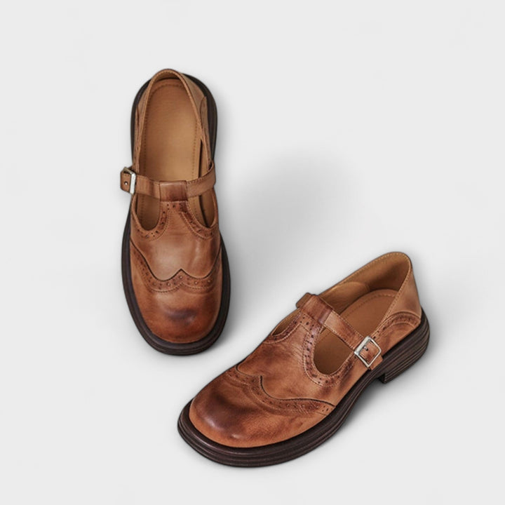 Janine - Pantofi Mary Jane din piele