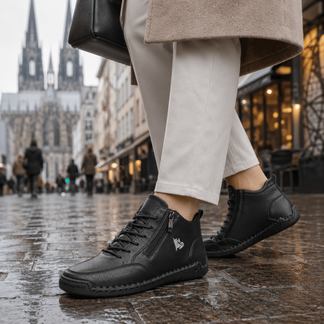 Kanning – Adidași Cu Șireturi Și Fermoar Lateral