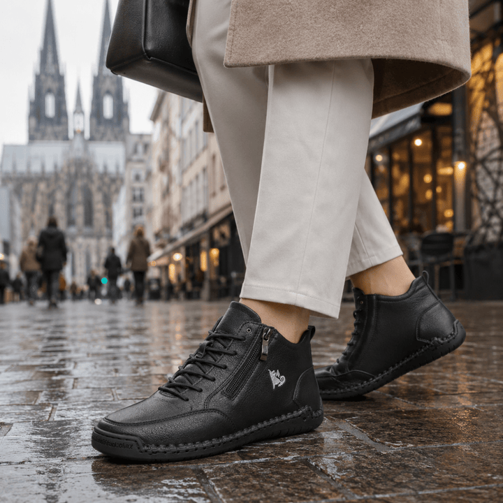 Kanning – Adidași Cu Șireturi Și Fermoar Lateral