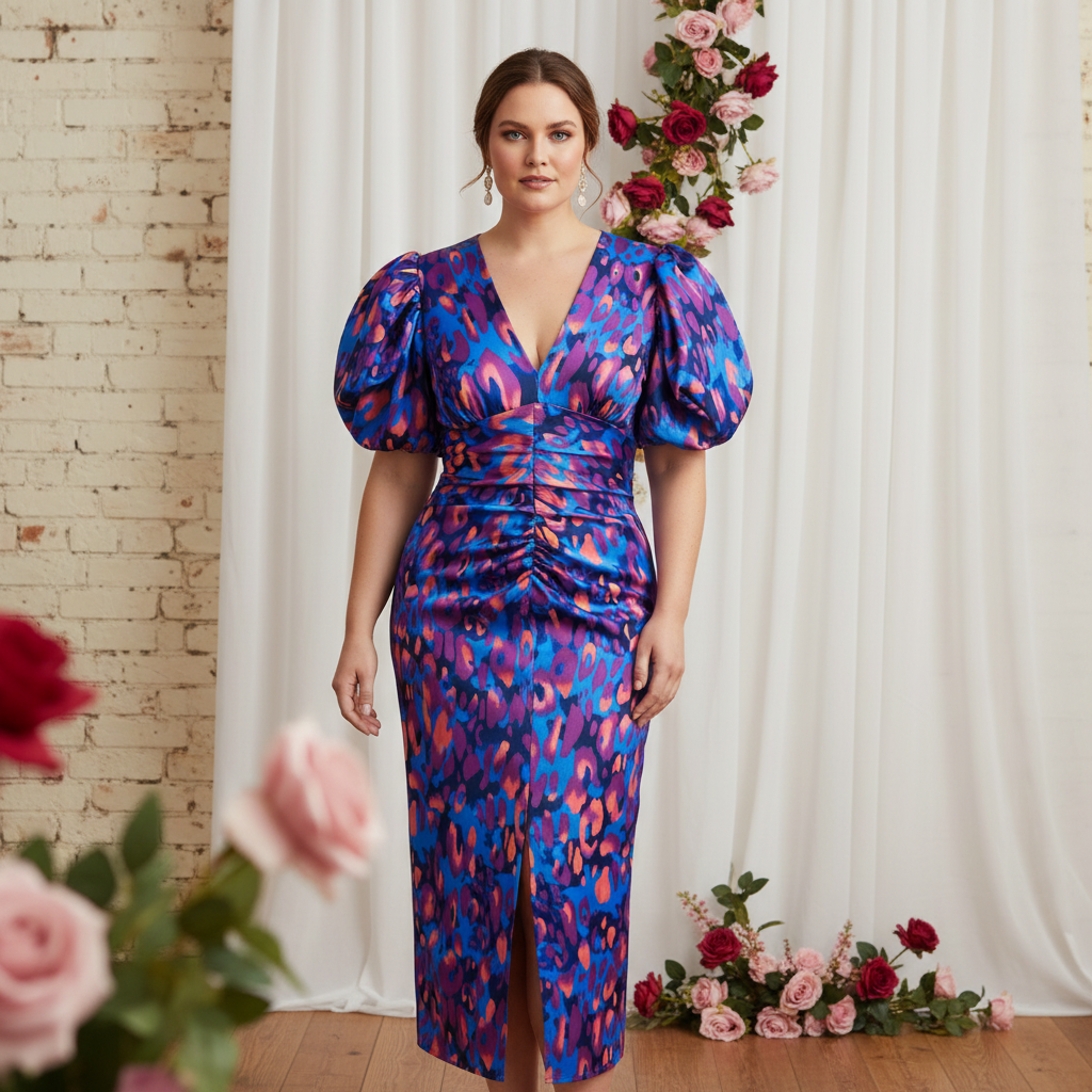 Lonica - Rochie Elegantă Cu Decolteu în V