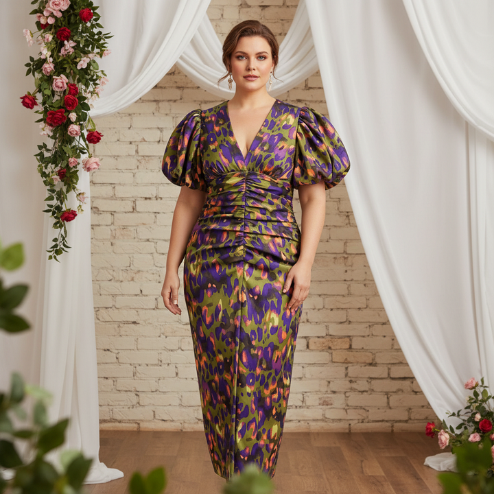 Lonica - Rochie Elegantă Cu Decolteu în V