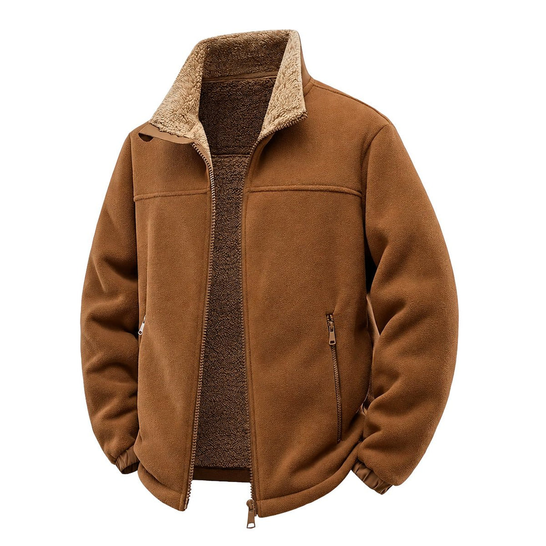 Bridley – Jachetă Din Fleece cu Fermoar și Căptușeală Din Sherpa
