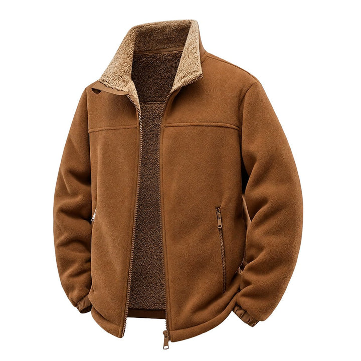 Bridley – Jachetă Din Fleece cu Fermoar și Căptușeală Din Sherpa