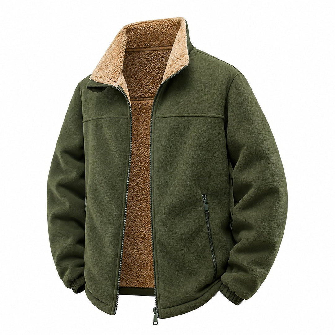 Bridley – Jachetă Din Fleece cu Fermoar și Căptușeală Din Sherpa