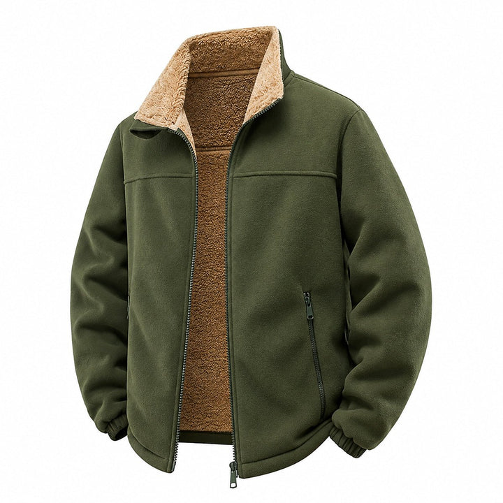 Bridley – Jachetă Din Fleece cu Fermoar și Căptușeală Din Sherpa