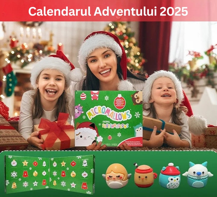FestiveFuzzies - Calendarul De Advent De Crăciun Cu Păpușă De Pluș