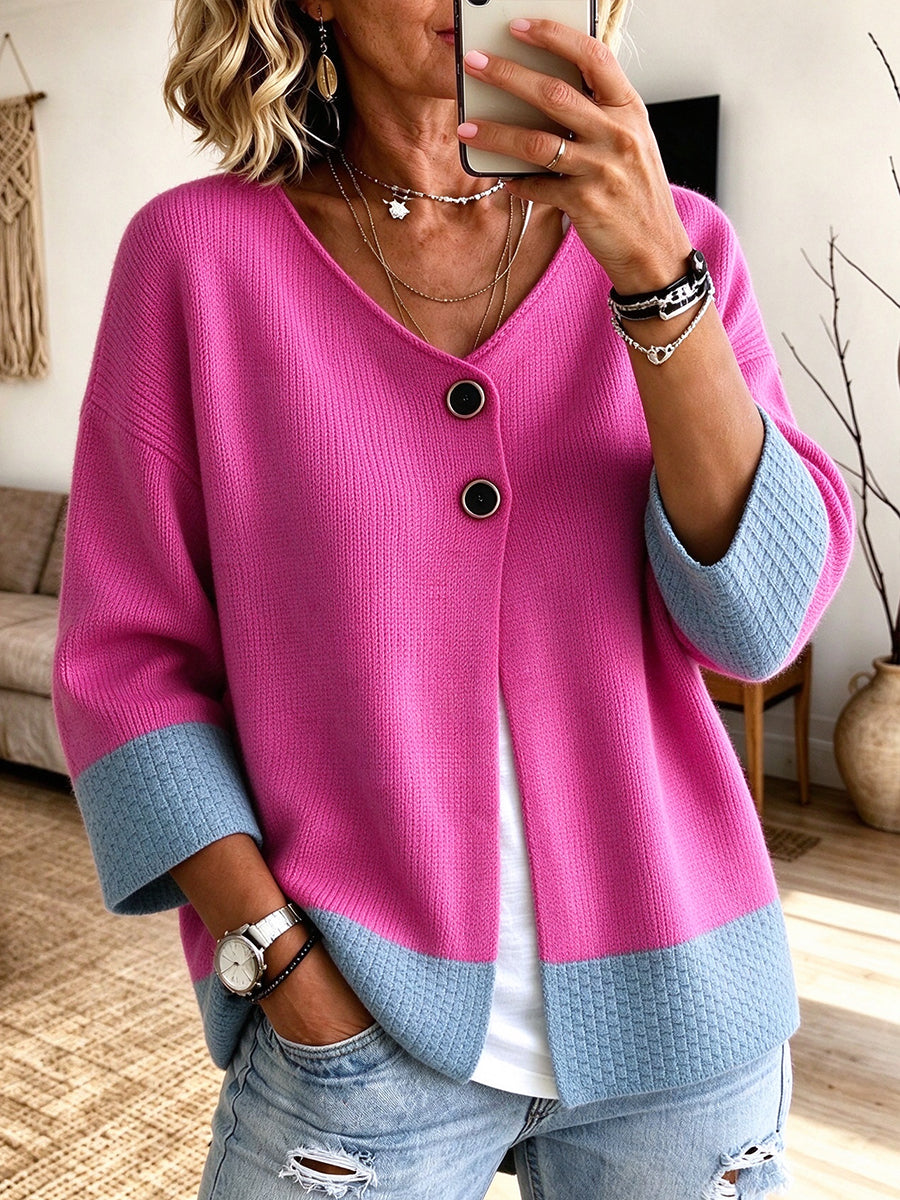 Nadege - Cardigan Tricotat Stil Casual
