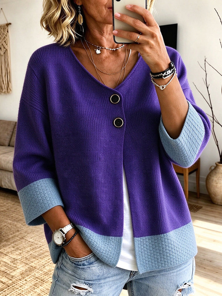 Nadege - Cardigan Tricotat Stil Casual